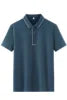 ANSZKTN 2025 Men New High-quality Ice Silk Seamless T-shirt Polo Shirt Solid Color Lapel Top