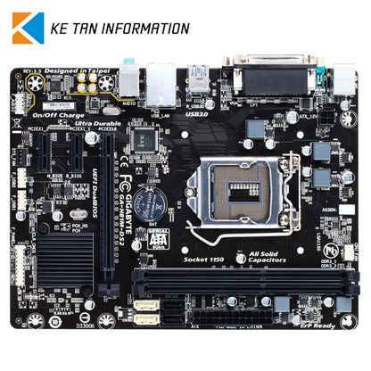 GIGABYTE H81M DS2 Supports 3th 4th Intel Core Processors with Intel H81 Express Chipset Supports DDR3 Memory Used Motherboard