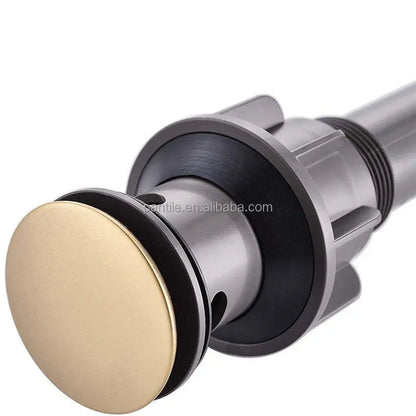 Luxury Plastic Pop up Basin Drain with Chrome Plate Finish Threaded Connection for Modern Bathroom Decor Hotel Use Easy to Clean