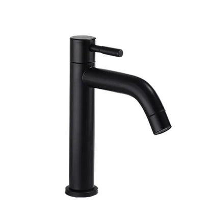 Stainless Steel 304 Basin Faucet Single Cold Water Faucet Tap Single Handle Bathroom Wash Basin Faucet