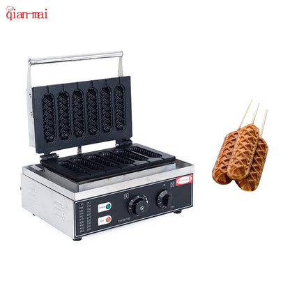 OEM Waffle Plate Manufacturer Hot Selling Street Snack Equiment Stick Hot Dog Waffle Maker Corn Dog Waffle  Machine