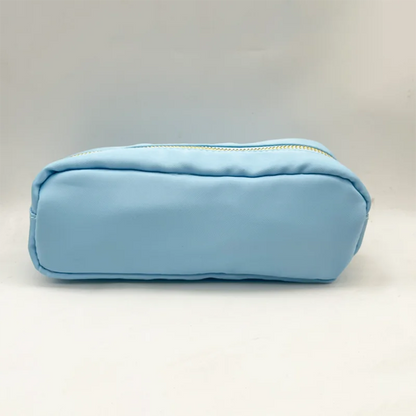 RTS Stock Nylon Girls Durable Colorful Simple School Bag Holder Storage Pouch Bag Gift Cute Marker Pen Classic Slim Pencil Case