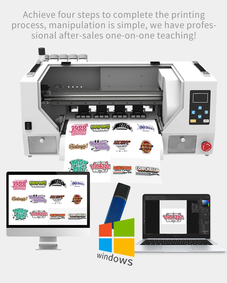 KECAI Automatic Impresora Heat Transfer Printing Machine A3 30cm XP600 Double Print Head 12 Inch DTF Printer for Small Business
