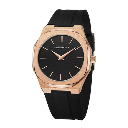 2025 Men Quartz Watch Stainless Steel Waterproof Brand Analogue 24-hour Luxury Wristwatch Luxury Watch Silicone Strap Hombre