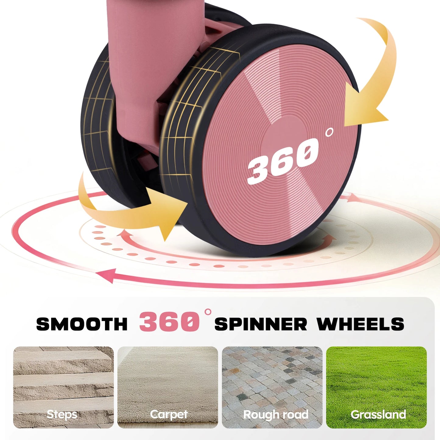 Elegant Pink Luggage Sets: 20/24/28 Inch Hardside Suitcases for Modern Travelers Durable Suitcase Trolley with Spinner Wheels