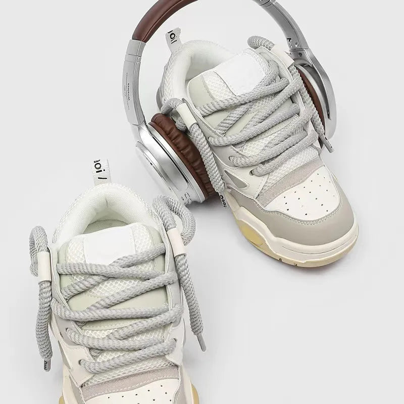 2024 New Women's Casual Sneaker Soft Bottom Fashionable Comfortable Breathable Anti-Slippery Walking Height Increasing Platform