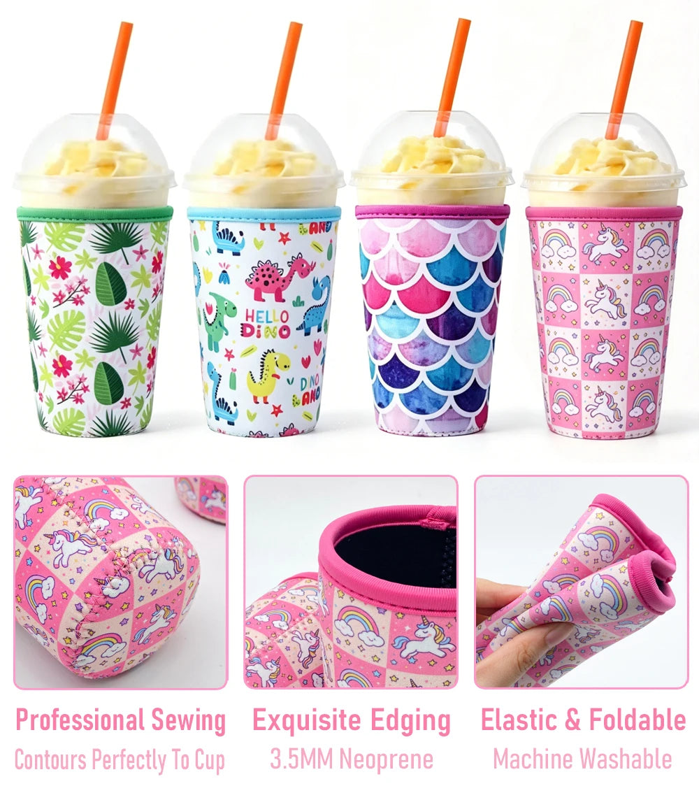 OEM Neoprene Cup Sleeve Custom Coffee Sleeve Custom Beach Portable Coffee Cup Holder for Coffee Holder Diving Material Cup Cover