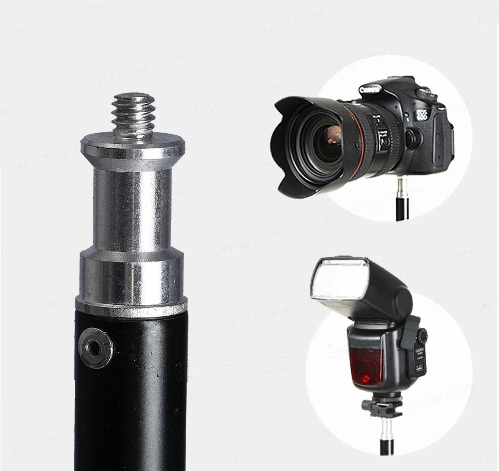 1/4 Screw Head Light Stand Tripod 2m 1.5m 68cm For Phone Selfie Stick Adjustable For Photo Studio Flashes Photographic Softbox