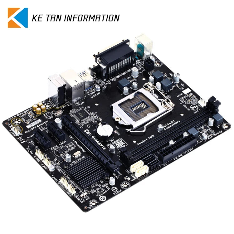 GIGABYTE H81M DS2 Supports 3th 4th Intel Core Processors with Intel H81 Express Chipset Supports DDR3 Memory Used Motherboard