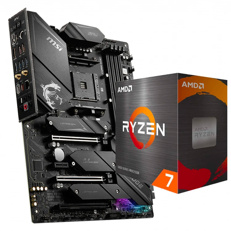 Used MSI MPG X570S EDGE MAX WIFI GAMING Motherboard with AMD Ryzen 5 7 5600G 5600X 5700G 5800X 5900X  5950X Desktop Processor