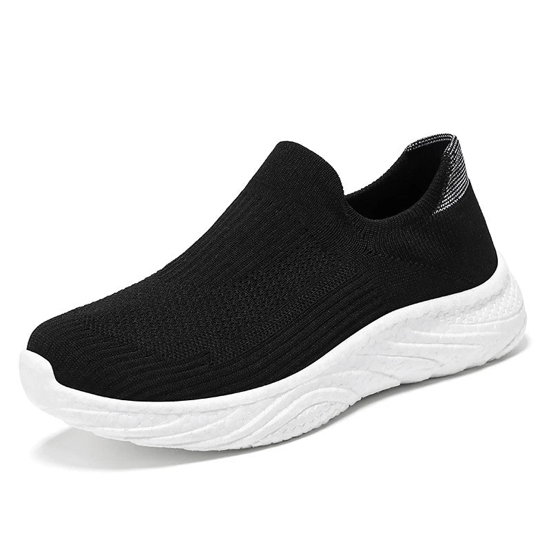 Y New Casual Flying Weaving Running Shoes Soft Sole Lazy Shoes Trendy Slip-on Sneakers for Man and Women