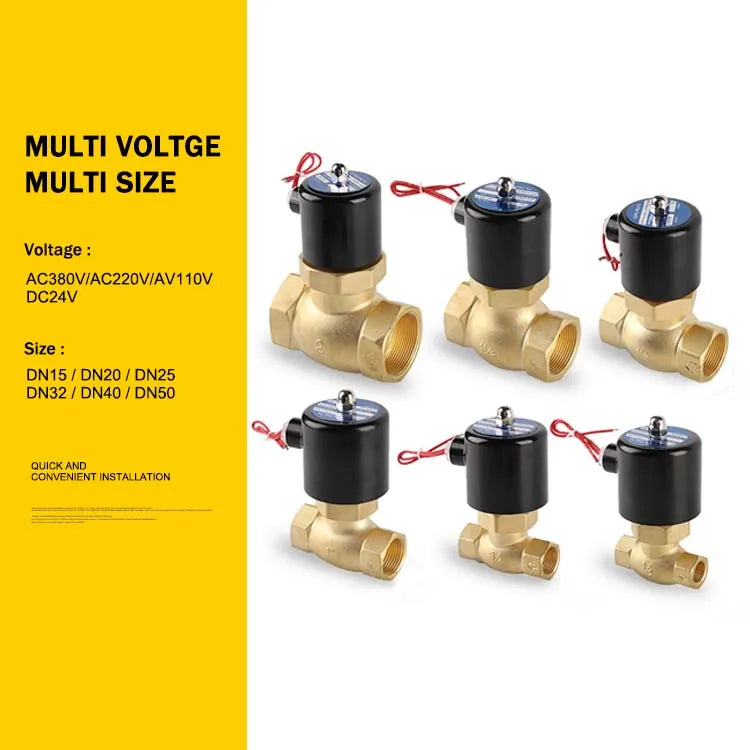 Factory Customized High Temperature Resistant Brass AC220V DN15 Water vapor pilot Solenoid Valve for Pass Steam by PDG ibma