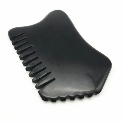 Guasha Comb Massage Guasha Board Jade Gua Sha Scraping Black Bian Stone Gua Sha Tool