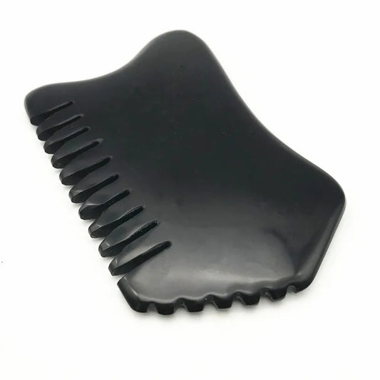 Guasha Comb Massage Guasha Board Jade Gua Sha Scraping Black Bian Stone Gua Sha Tool