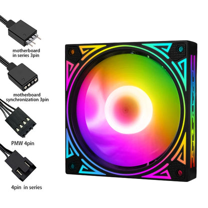 Lovingcool Factory New Style Gaming PC Fan ATX Case RGB Air CPU Cooler 120mm 5V ARGB Computer PC Cooling Fans Kit Support SYNC