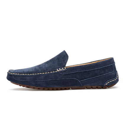 Suede Leather Man Loafers Luxury 2021 Casual Shoes For Men Boat Shoes Handmade Men Slipon Driving Shoes Male Moccasins Zapatos99