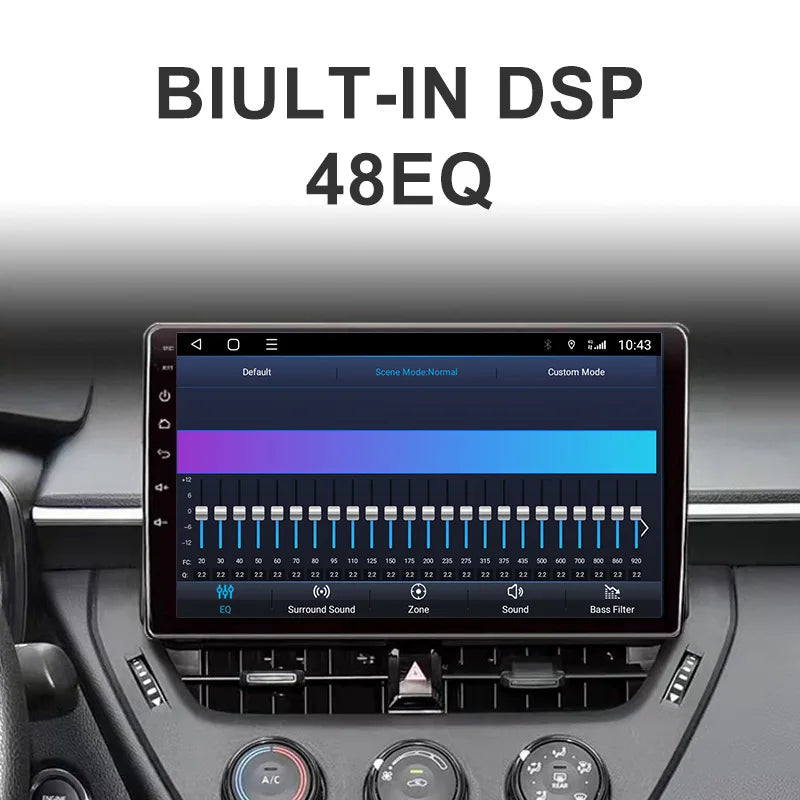 TS18 OLED 2DIN Android 11 GPS Car for Player 8-Core 8+128GB IPS 360 Camera Universal CarPlay Video Autoradio 10.25 Inch Head