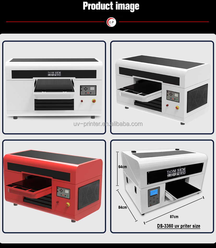 DOMSEM New A3 UV Sticker DTF Printer Inkjet Pet Film Sheet Sticker Uv Printing Machine