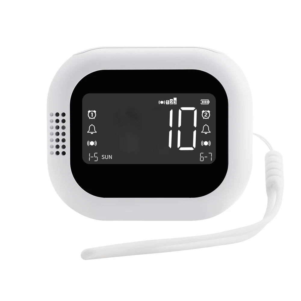 FM radio vibration clock lithium battery powered vibrating clock with DST and child lock vibration clock