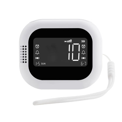 FM radio vibration clock lithium battery powered vibrating clock with DST and child lock vibration clock