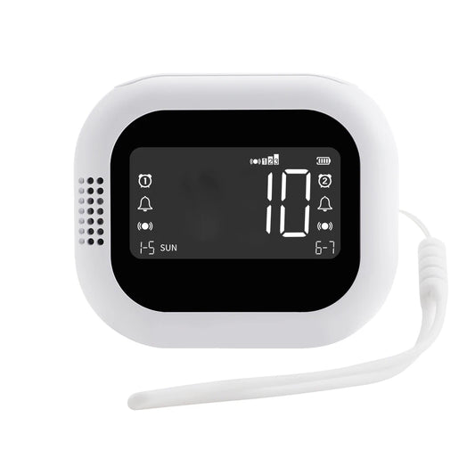 FM radio vibration clock lithium battery powered vibrating clock with DST and child lock vibration clock
