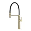 Modern Single Lever Brass Bathroom Faucet Luxury Brushed Gold Kitchen Sink Mixer Pull Spring Spray Cheap Luxury Kitchen Tap
