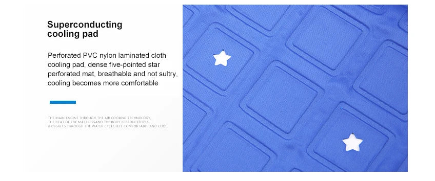 Water Circulation Bed Ice Sleeping Pad Water-cooled Refrigeration Mattress Cooling Fan Conditioner Air Conditioning Cooler EU US