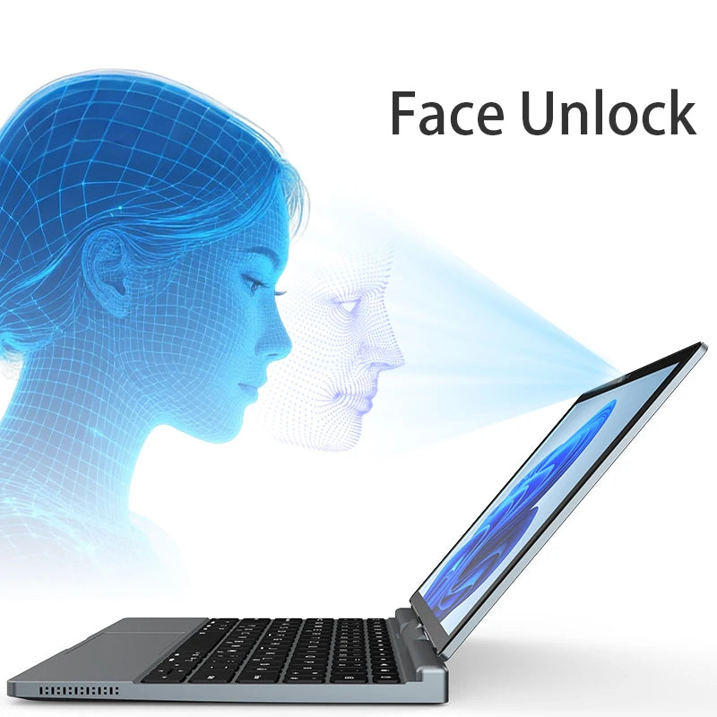 New 10.1 Inch Metal Laptop Intel 12th Gen I3/I5/I7 16GB/32GB RAM 256GB SSD Wireless Wifi 6 Touch Screen Mini Computer PC
