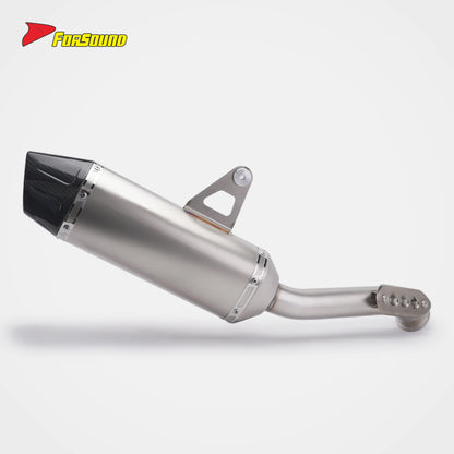 FORSOUND Cf Moto 800mt Motorcycle Exhaust Mid-Tail Integrated Stainless Steel Exhaust 2022-2025 Adventure Sporty Deep Sound