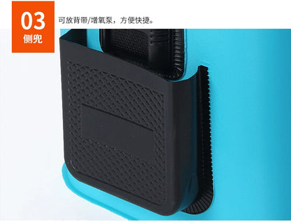 EVA Portable Fishing Bag Folding Thicken Live Fishing Box Tank Bucket Camping Fishing Tackle Fishbox Storage Bag fishing gear