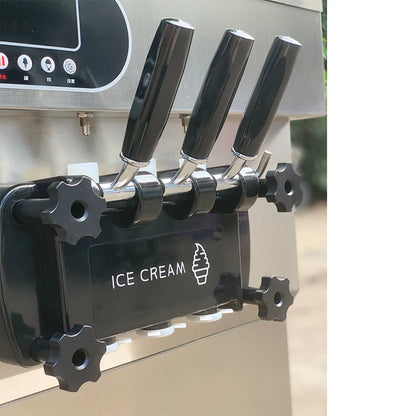 3 Flavors Stainless Steel Automatic Ice Cream Makers Commercial Soft Serve Ice Cream Machine for Business