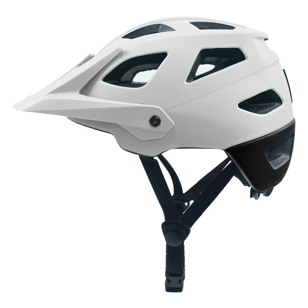 2025 NEW LA Bike Helmet with Visor Moutain Bike Helmet with Rear Light Rechargeable Intergrally-mold PC Shell Led Lights Helmet