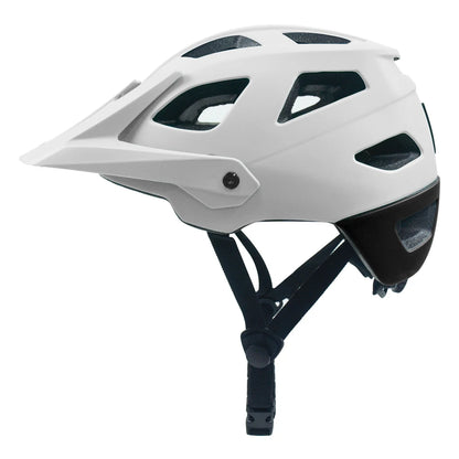 2025 NEW LA Bike Helmet with Visor Moutain Bike Helmet with Rear Light Rechargeable Intergrally-mold PC Shell Led Lights Helmet