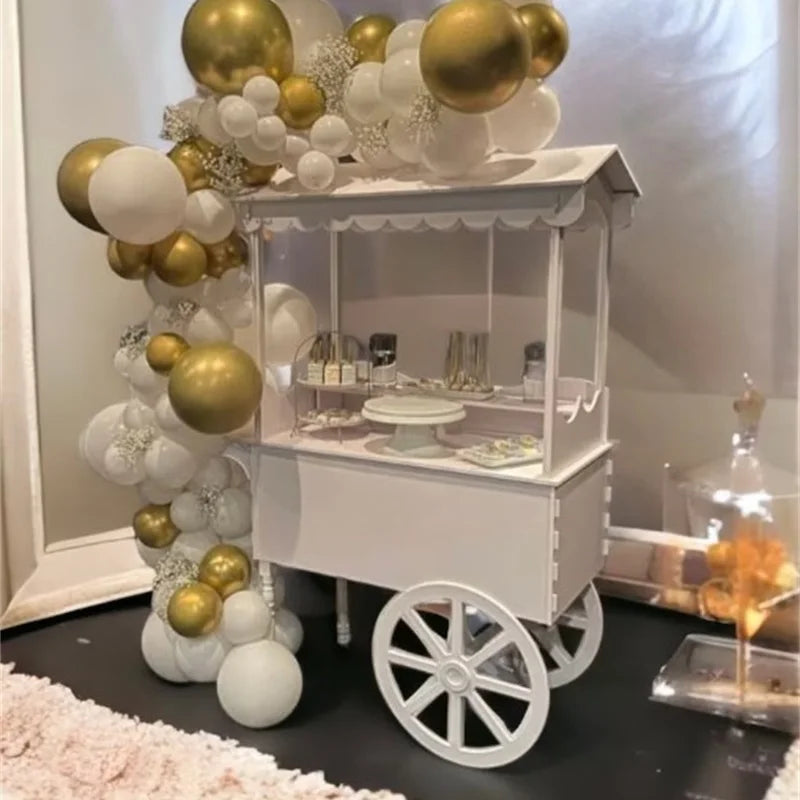 Wholesale Advertising Candy Retail Rack Rotating Cake Display Box Cart clear Acrylic Equipments Stand  Acrylic Candy Box