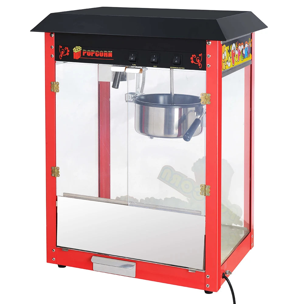 Commercial Popcorn Machine Electric Popcorn Vending Machine Automatic Theater Style Popcorn Making Machine
