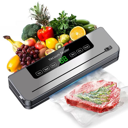 Compact Design Automatic Vacuum Sealer Machine Electric Food Savers Dry Moist Modes Hot Automatic Food Packing Machine