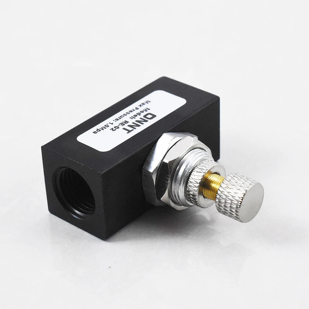 RE-01RE-02 RE-03 RE-04 G1/8 G1/4 G3/8 G1/2 Adjustable Pneumatic Solenoid Air Throttle Flow Control Valve One Way