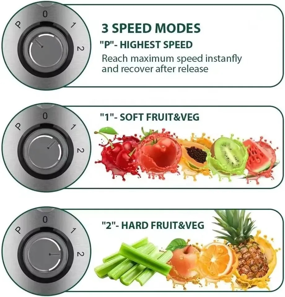 Commercial Multifunction 4 in 1 Juicer Blender Big Mouth Vegetable Extractor Electric Fruit Juicer Food Mixer for Household