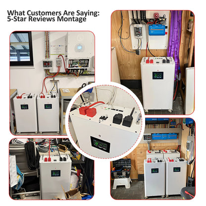 EU Stock Equipped with Sliding Wheel Battery 48V 51.2V 16kWh Landing Household Energy Storage Batteries Floor Standing Battery