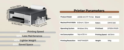 A3 DTF Printer T-Shirt Textile Printing Machine Heat PET Film DTF Printer A3 All in One DTF Printer A3
