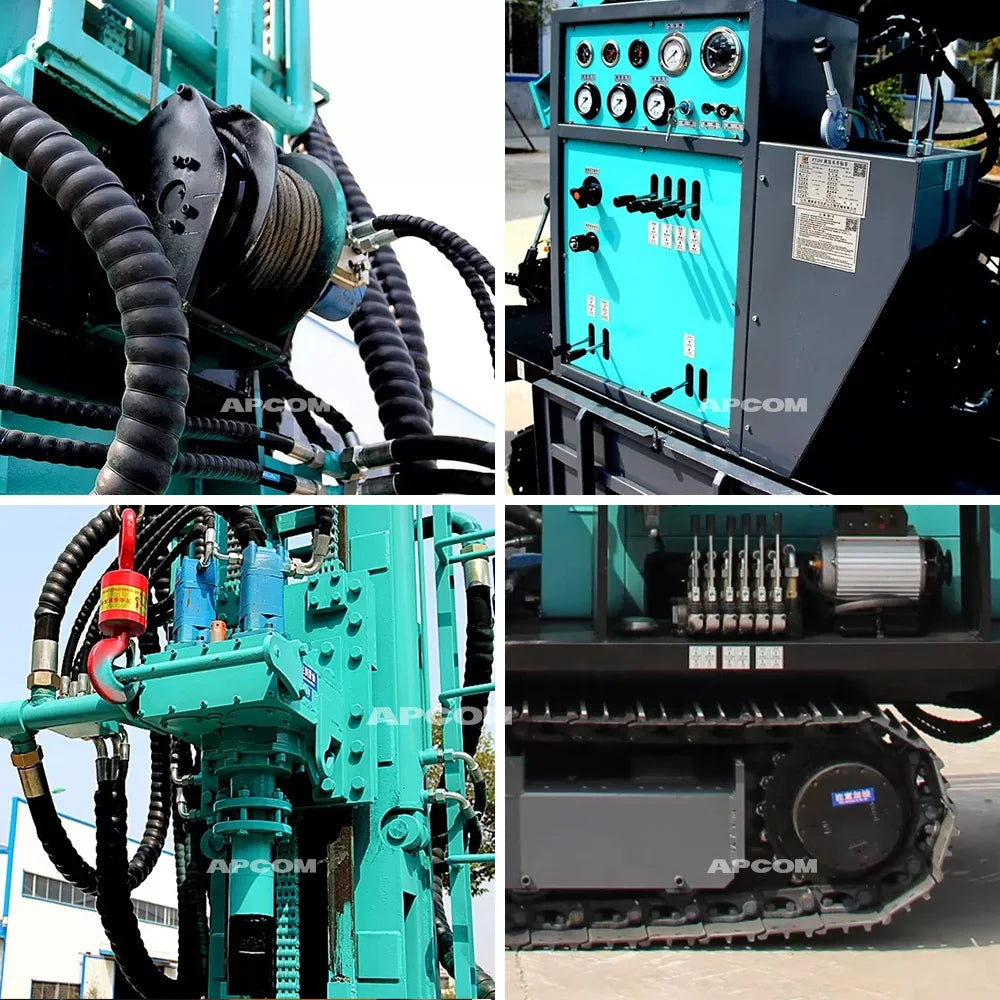 Water Well Drill Rigs 280m Cheap ZG280 Depth Drilling Rig Electric Rope Lock Lifting Tools 280 Meter Water Well Drilling Rig
