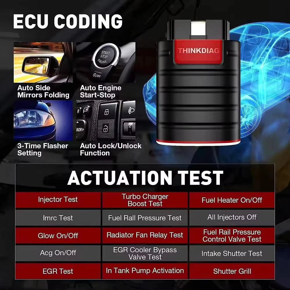 Thinkdiag Diagnostic Instrument Extension Cable Design Full System ECU Programming Economic Practical