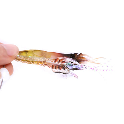 7.5cm/6.6g Plastic Fishing Bait Soft Swim Shrimp Lure Bionic Shrimp Lures for River and Lake Hot Sale Products