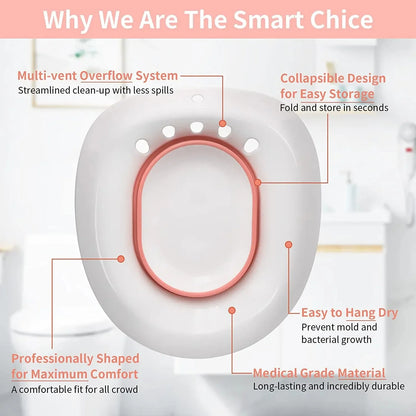 Wholesale Maternity Recommending pp Healthy Material Postpartum Women Pudentum Cleaning Socking Bath Over Toilet Sitz Bath