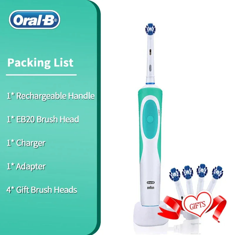 Oral B Electric Toothbrush Vitality Model Tooth Brush D12 Rotation Clean Teeth Rechargeable Brush Removel Plaque White Teeth