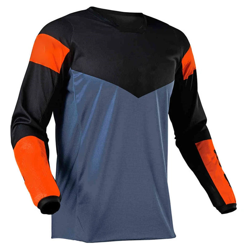 Custom Summer MTB Road Motocross Shirt Men Breathable Mountain Bike Long Sleeve Racing Professional Quick-drying Cycling Jersey