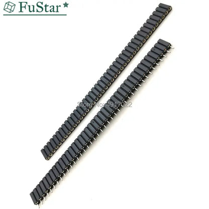 5pcs 1*40 Single Row Female Socket Plug Round Hole 1x40 7mm high. Pin 2.54 mm Board To Board Connector