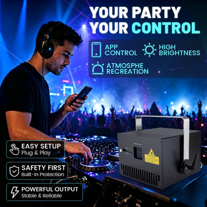 USA Warehouse iPhone Control 10w Rgb Laser Light Ktv Dj Laser Beam Lights for Parties Disco Dj Laser Light High Quality Light