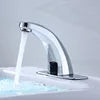 Modern Design Automatic Shut-Off Motion Sensor Faucet Deck Mounted Medical Construction for Infection Prevention Single Hole