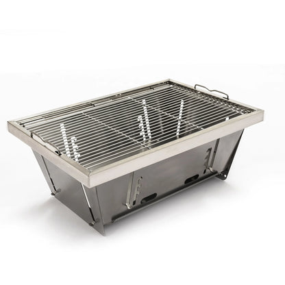 Bbq Outdoor Modern Square Wood Fire Pit Patio Garden Eco-Friendly Party